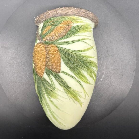 Vintage Ibis & Orchid Design #126 Pine Cone Wall Pocket Planter - Picture 8 of 9